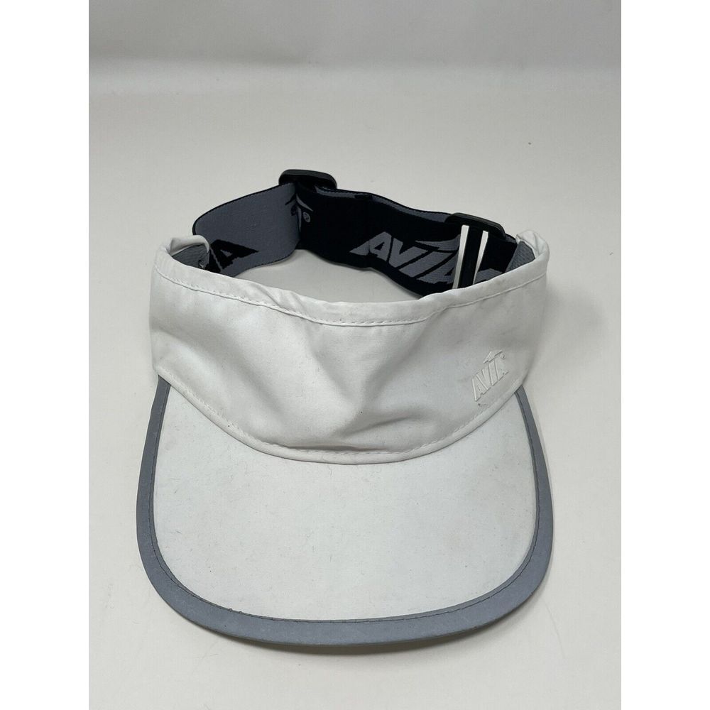 Avia Women's Slideback Visor Hat White Gray Size OSFM 3D Logo Adjustable